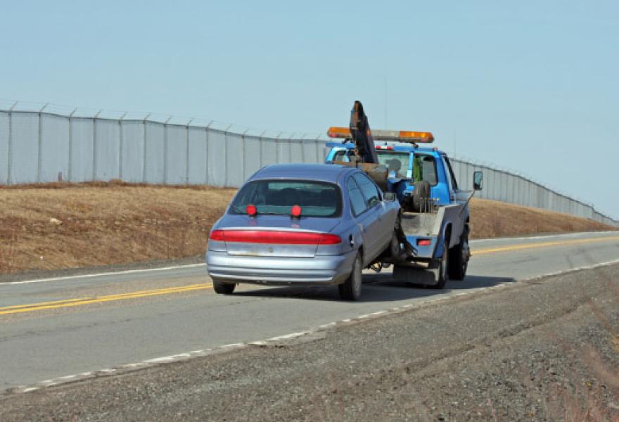 Tow Truck on highway
