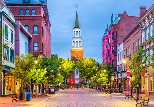 Photo of town in Vermont