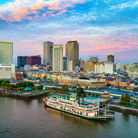 New Orleans, Louisiana Downtown Skyline