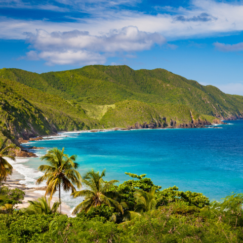 panoramic view of US Virgin Islands