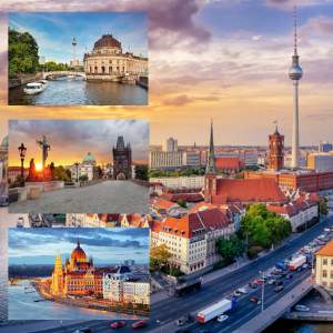 Images of Berlin, Budapest and Charles Bridge