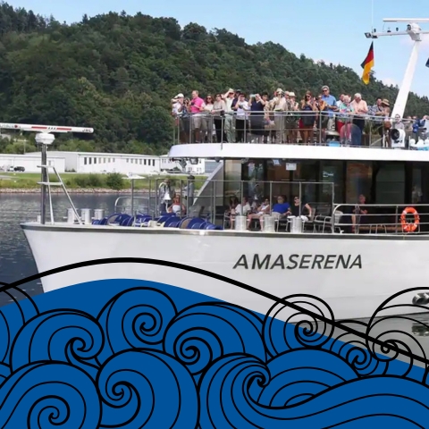 AmaSerena Cruise Ship on Rhine River