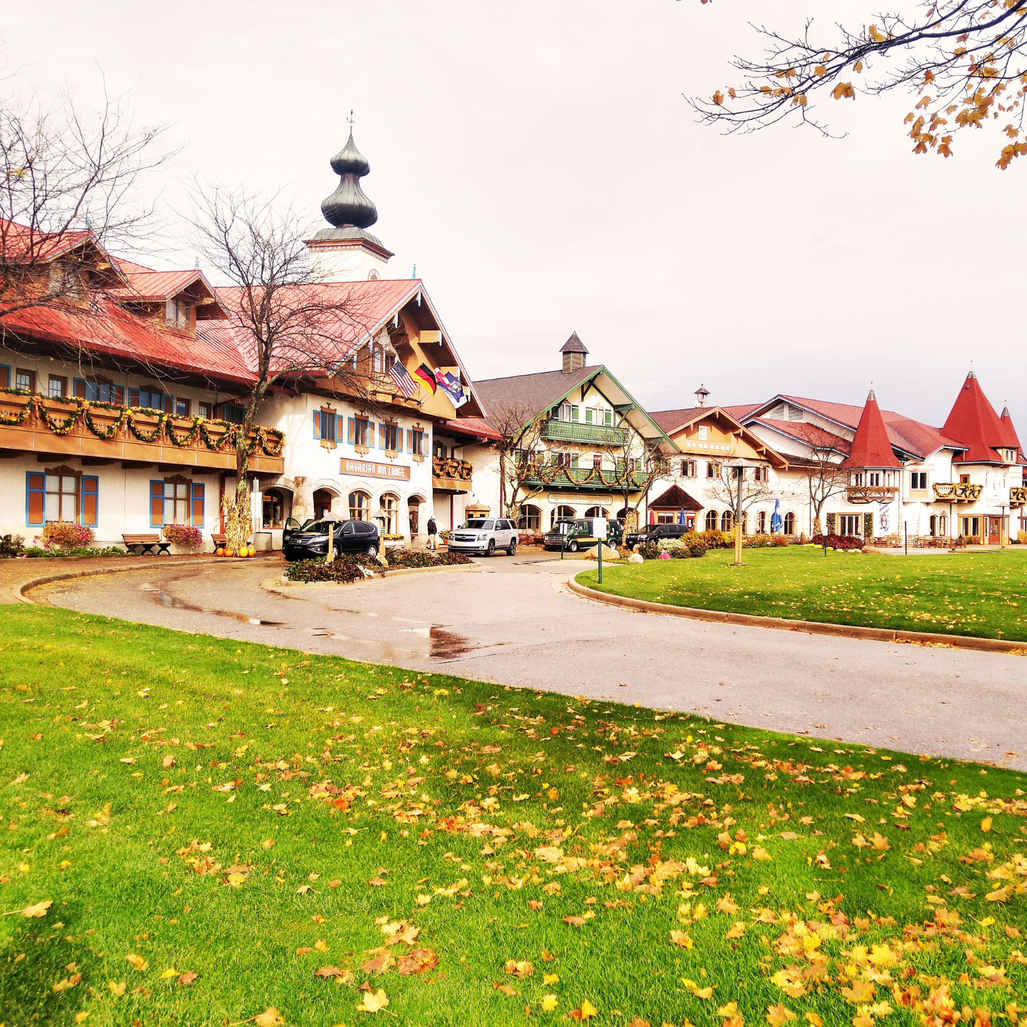 European style buildings in Frankenmuth, MI