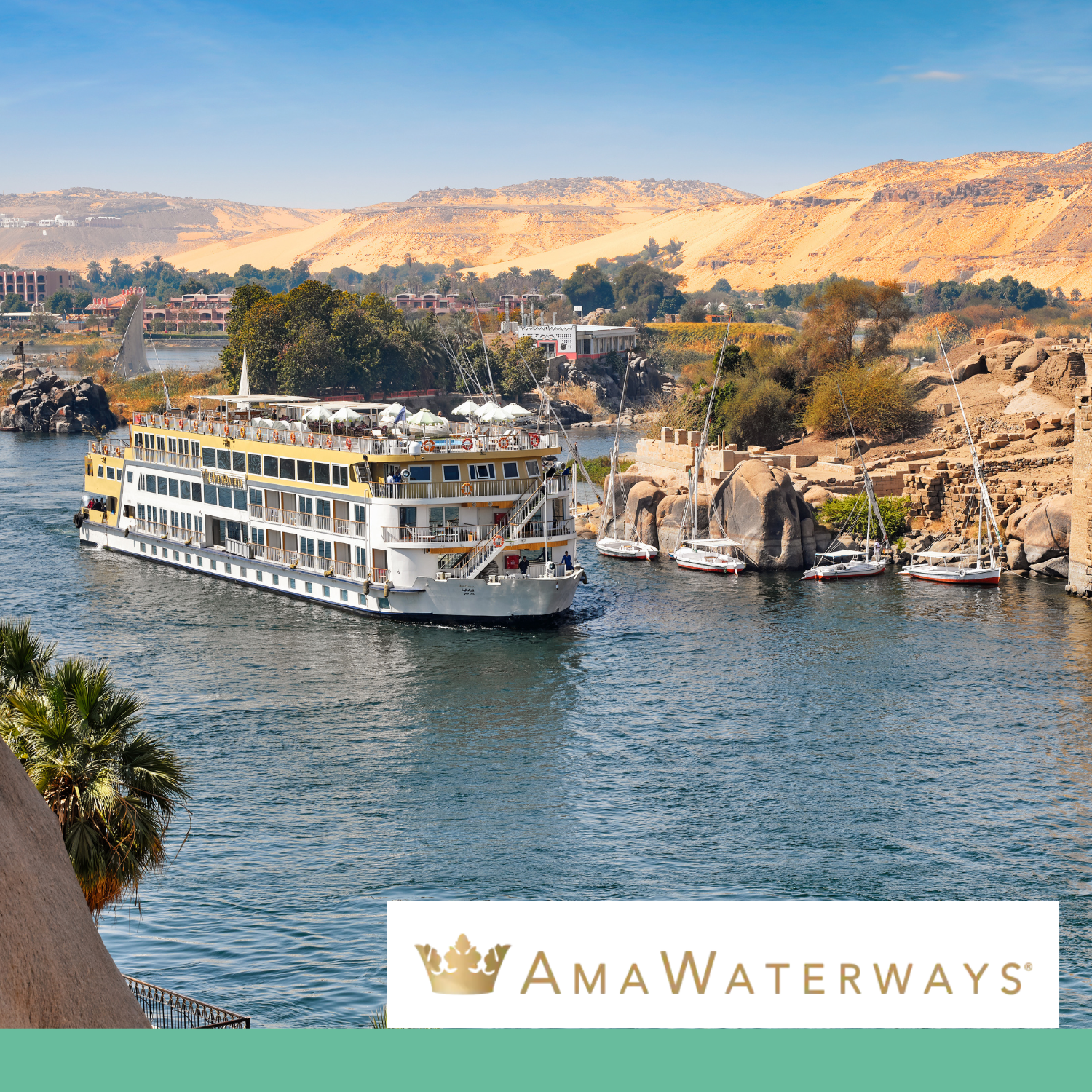 AmaWaterways Boat on Nile River