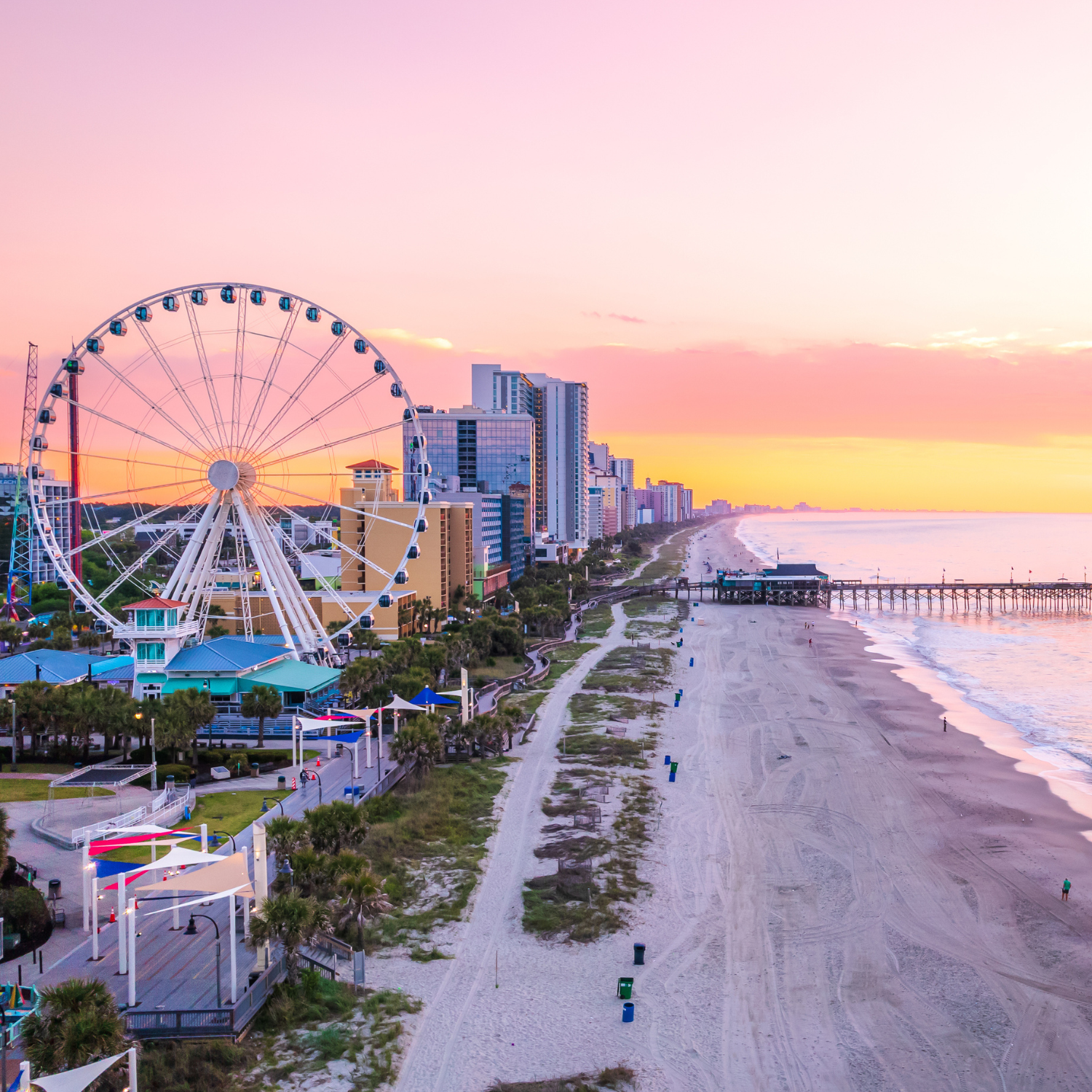 Myrtle Beach , South Carolina at sunrise.