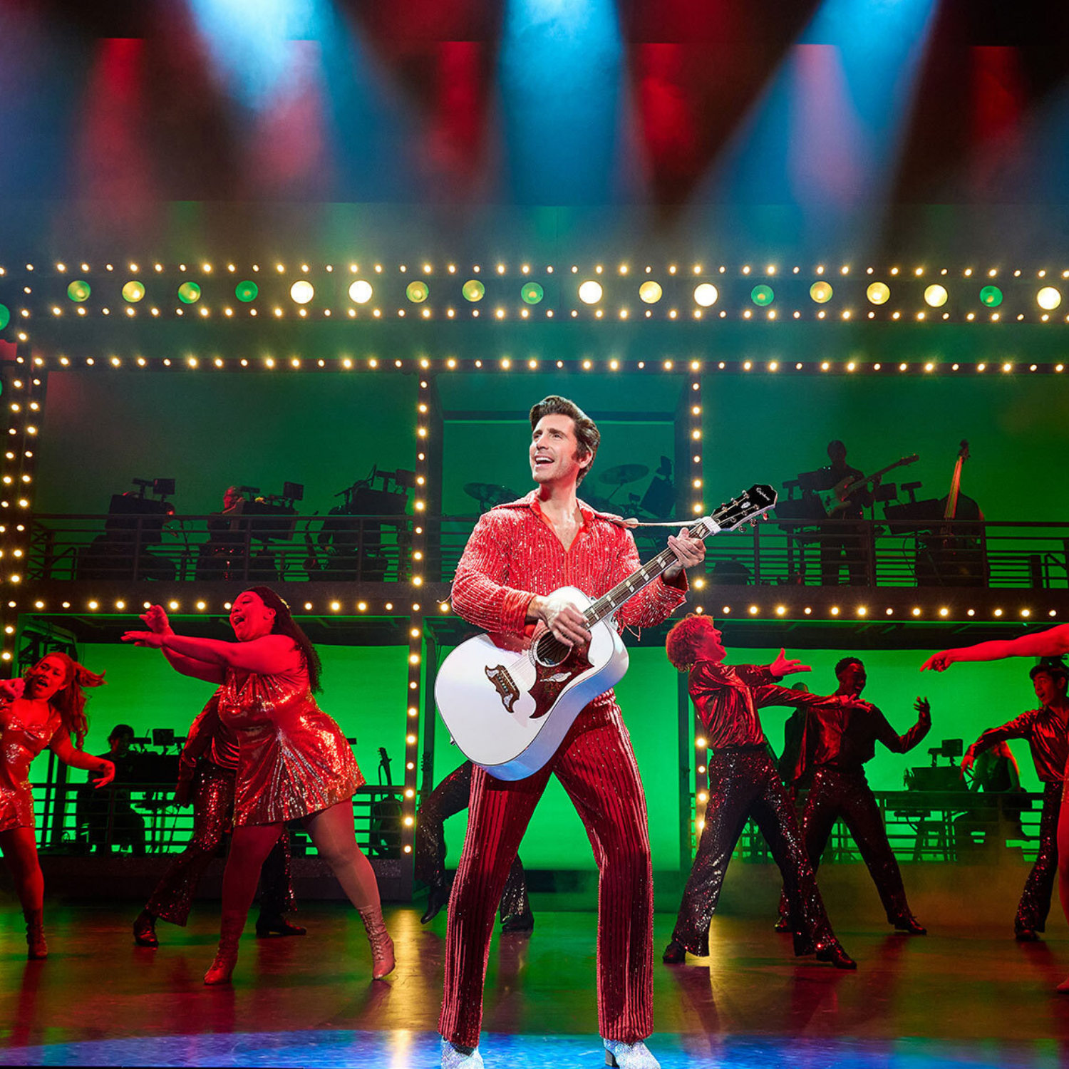 on stage performance of Neil Diamond Musical at Princess of Wales Theatre