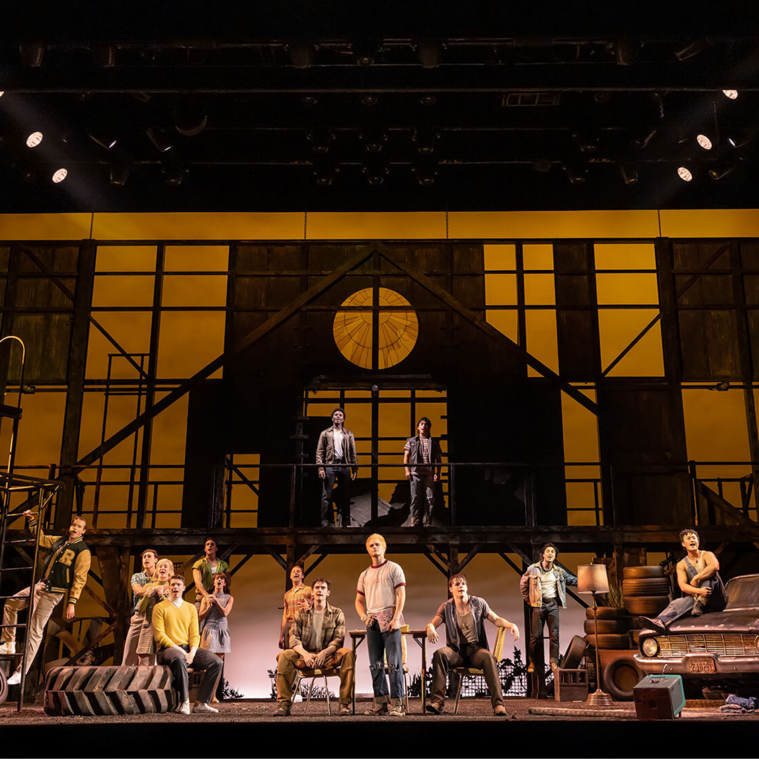 The Outsiders performance on stage