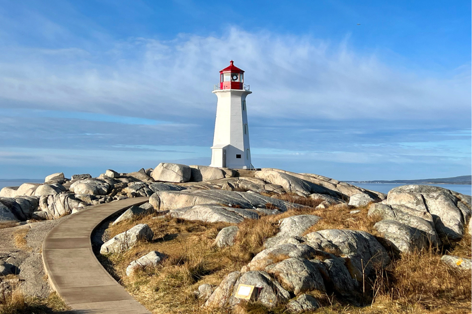 A peaceful morning at Peggy’s Cove in Nova Scotia, Canada.