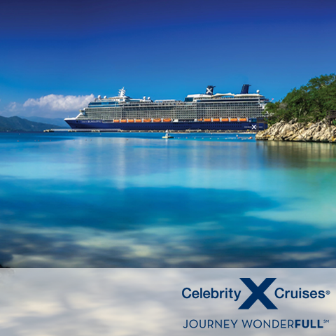Celebrity Cruise Ship in Caribbean
