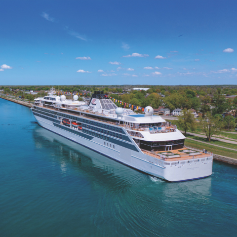 Viking Expedition Ship in Welland Canal