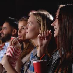 watching a movie