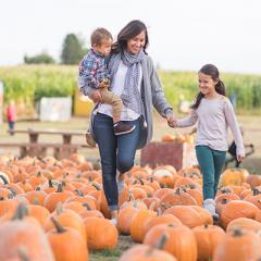 Family at Howell Family Pumpkin Patch