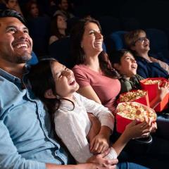 Family at the movies