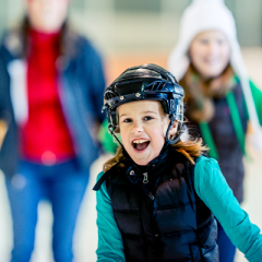 Family public skating