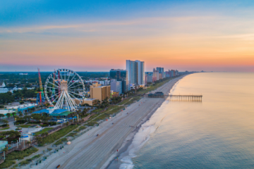 Myrtle Beach South Carolina SC Skyline Aerial View