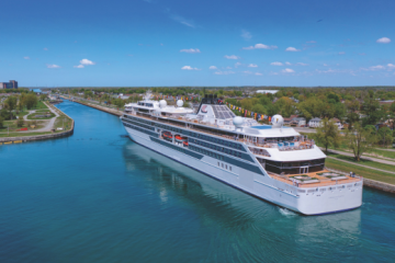 Viking Expedition Ship in Welland Canal