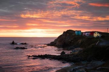 Canada Newfoundland Twillingate village, sunset