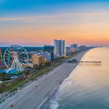 Myrtle Beach South Carolina SC Skyline Aerial View