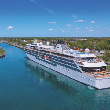 Viking Expedition Ship in Welland Canal
