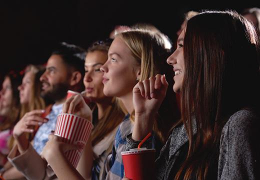 watching a movie