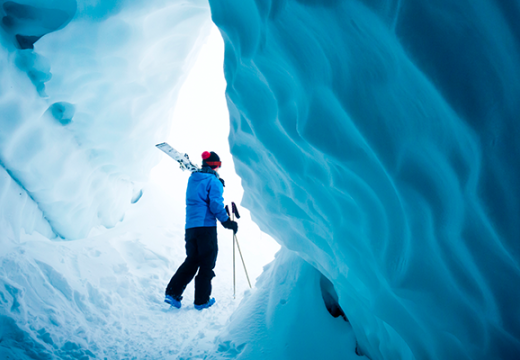 Skier in the snow