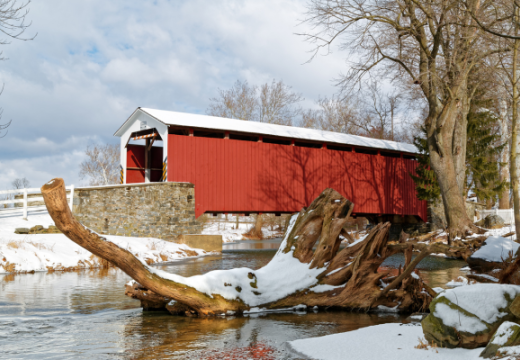 Erb's covered bridge in Lancaster County
