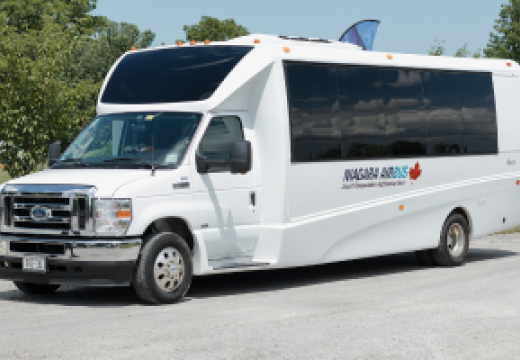 Niagara Airbus coach parked outside