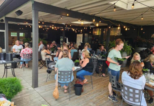 Private workshop outdoors at the watering can