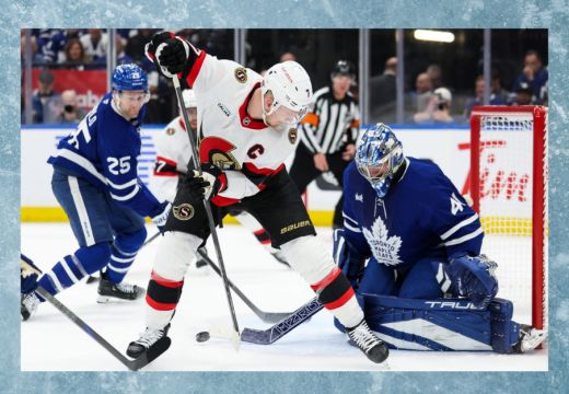 Toronto maple leafs vs ottawa senators game on ice