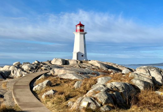 A peaceful morning at Peggy’s Cove in Nova Scotia, Canada.