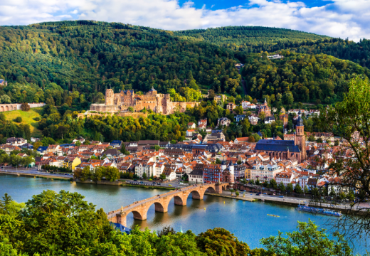university city Heidelberg in Baden-Wurttemberg Land