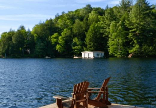 Chairs on the Muskoka River
