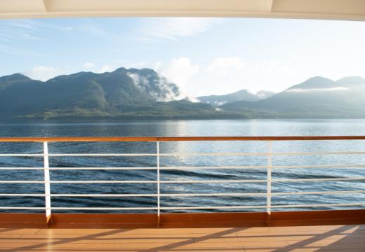 Alaskan view from ship deck