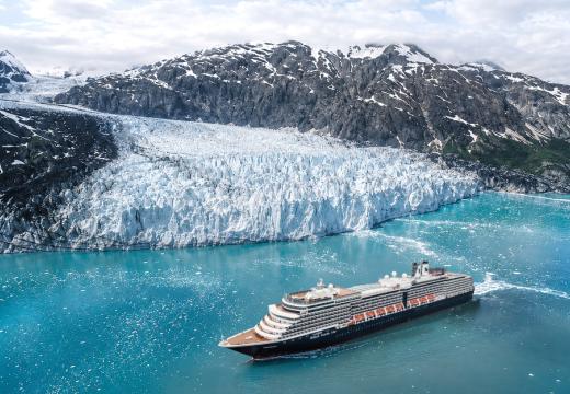 Holland America Ship in the Glaciers