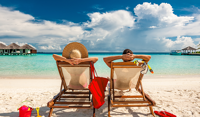 Beach goers