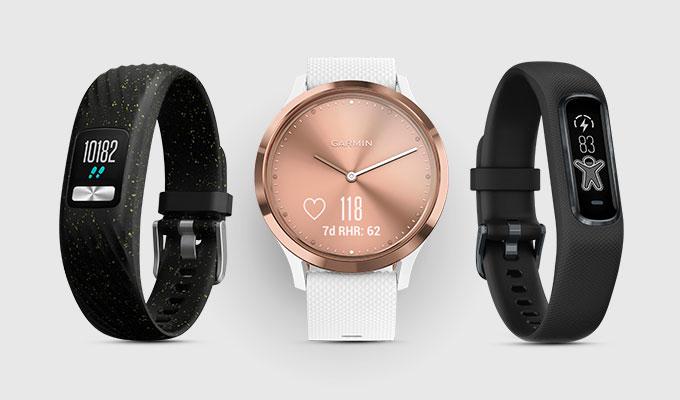 Garmin smartwatches and activity trackers