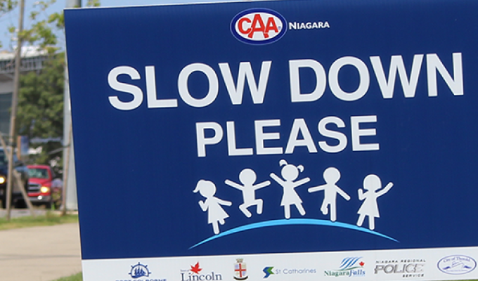Slow Down Lawn Signs