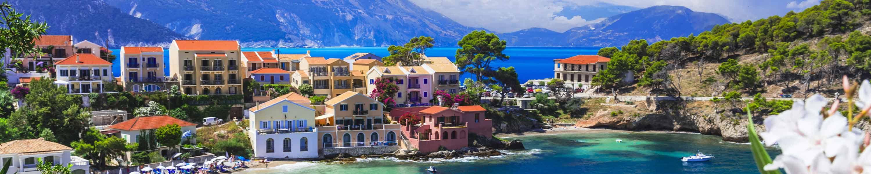 scenic Assos in Kefalonia (Cephalonia) Ionian islands