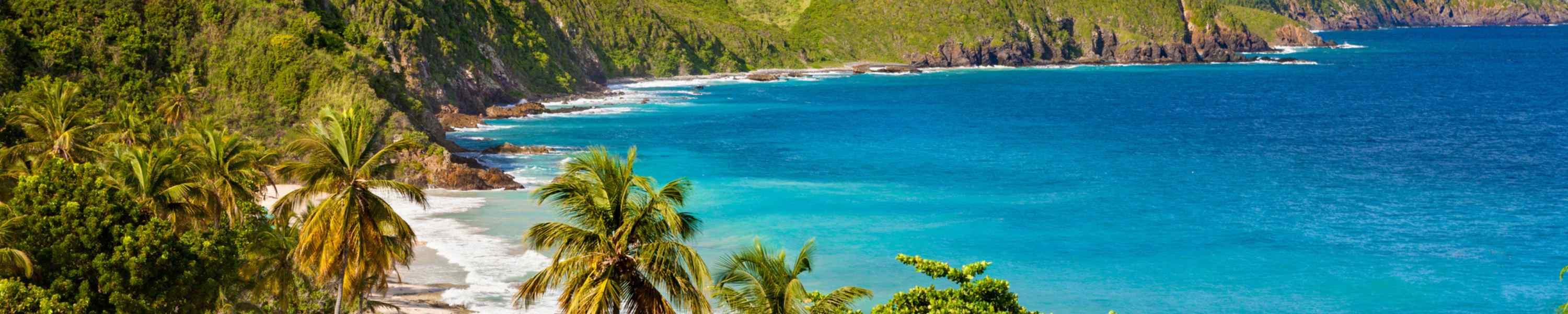 panoramic view of US Virgin Islands