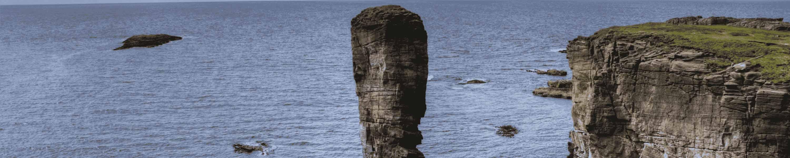 The Castle of Yesnaby found in Orkney, Scotland