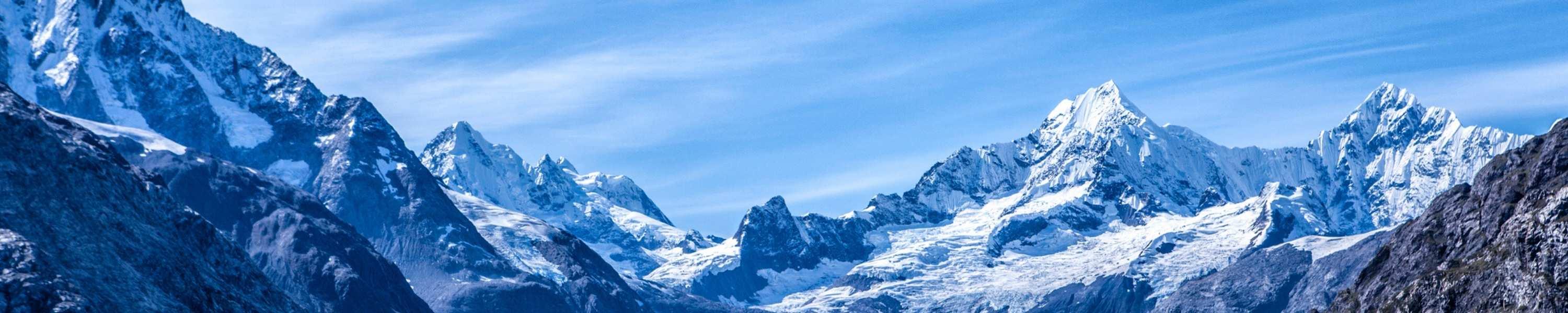 Mountains in Alaska off of water