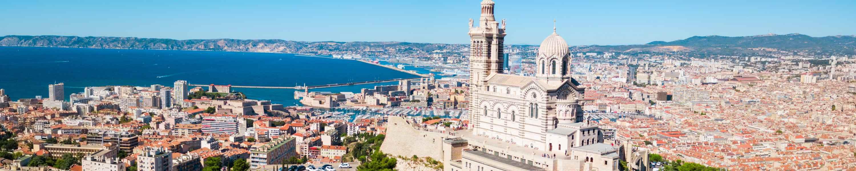 Notre Dame de la Garde, Marseille city in France