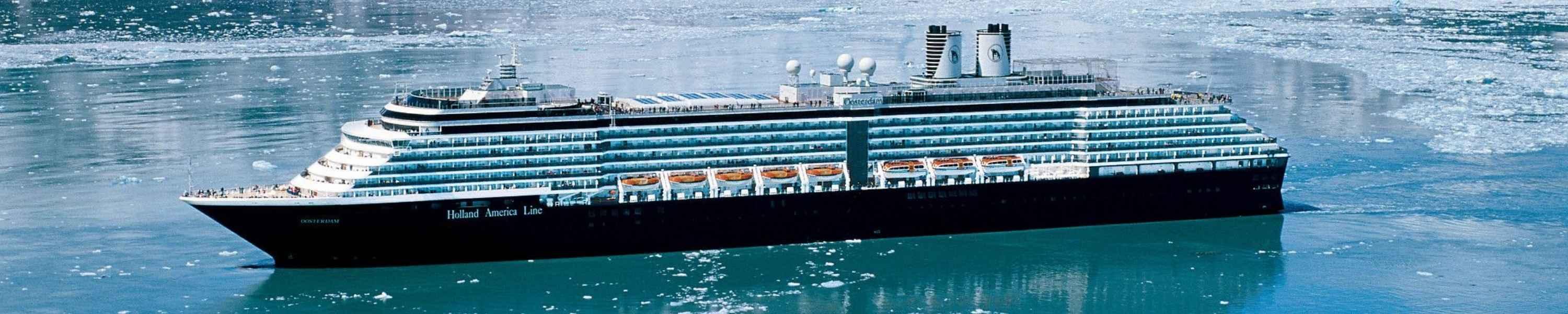 Holland America Line Cruiseship sailing in Alaskan Waters