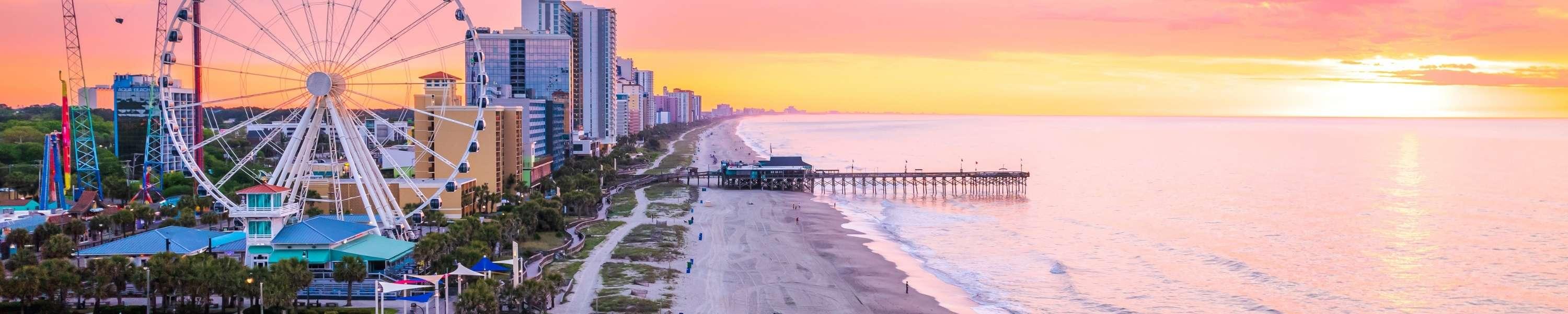 Myrtle Beach , South Carolina at sunrise.