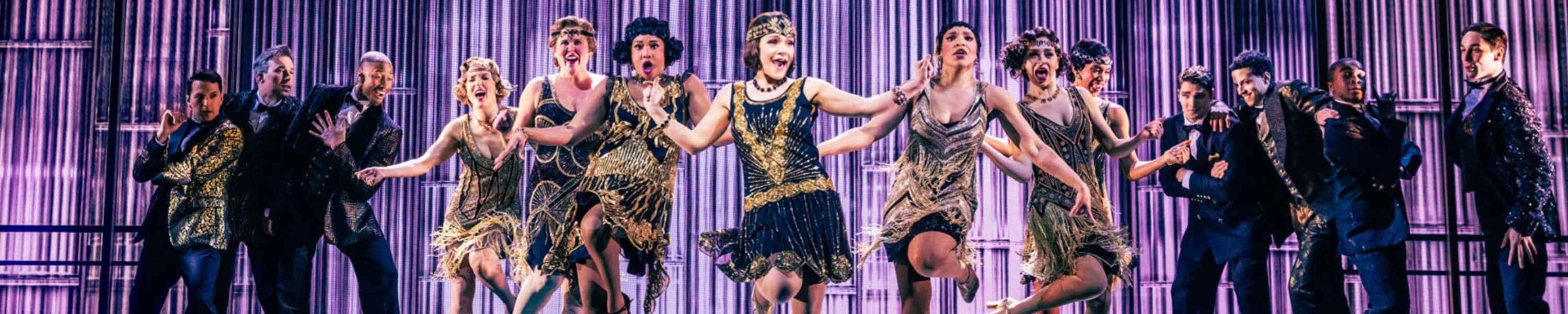 20s flapper dancers on stage