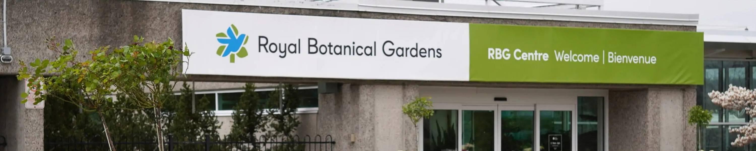 Royal Botanical Gardens entrance in Burlington, ON