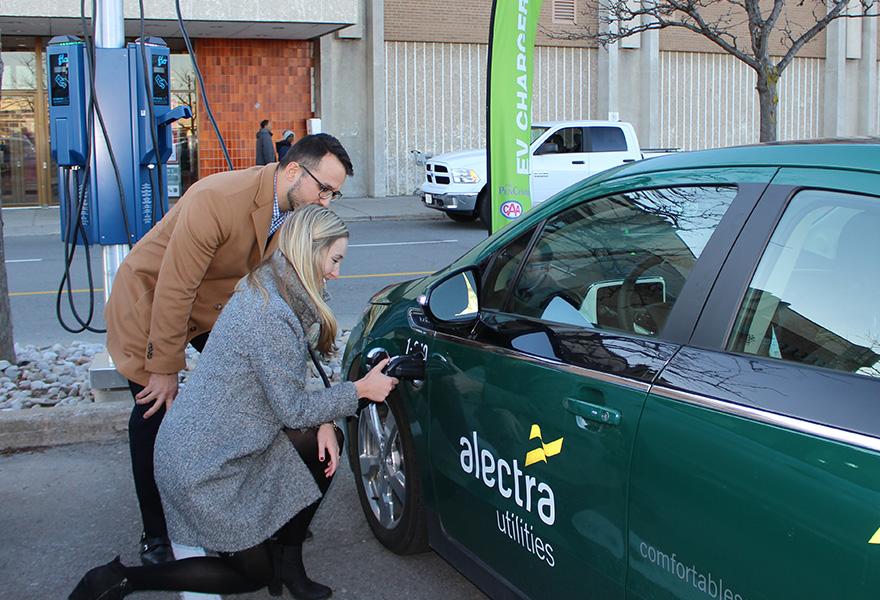 CAA Niagara and Pen Centre unveil mall’s first electric vehicle