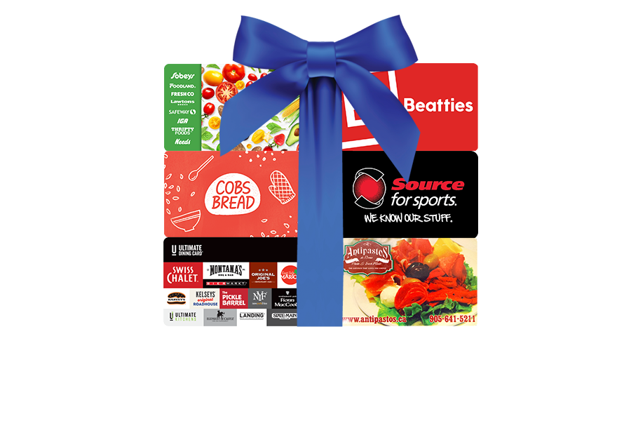 CAA Members earn 5% back in CAA Dollars on the purchase of select gift cards.