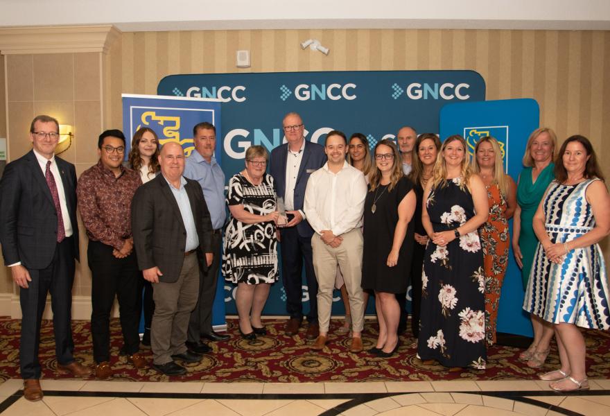 CAA Niagara team receives the 'Business of the Year' award at the 2022 Niagara Business Achievement Awards